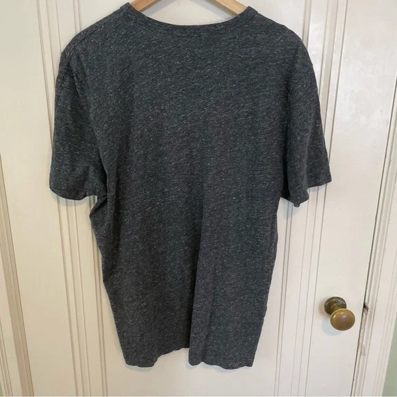Buck Mason Heathered Navy Gray Short Sleeve Shirt Size XL - Picture 4 of 5